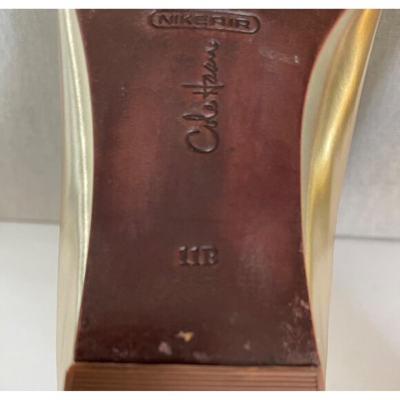 Cole Haan Womens Gold Leather Flats Size 11 - Picture 7 of 9
